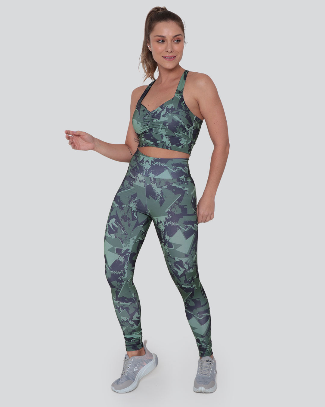 Calca-Legging-Fitness-Feminina-Basica-Estampada-Verde