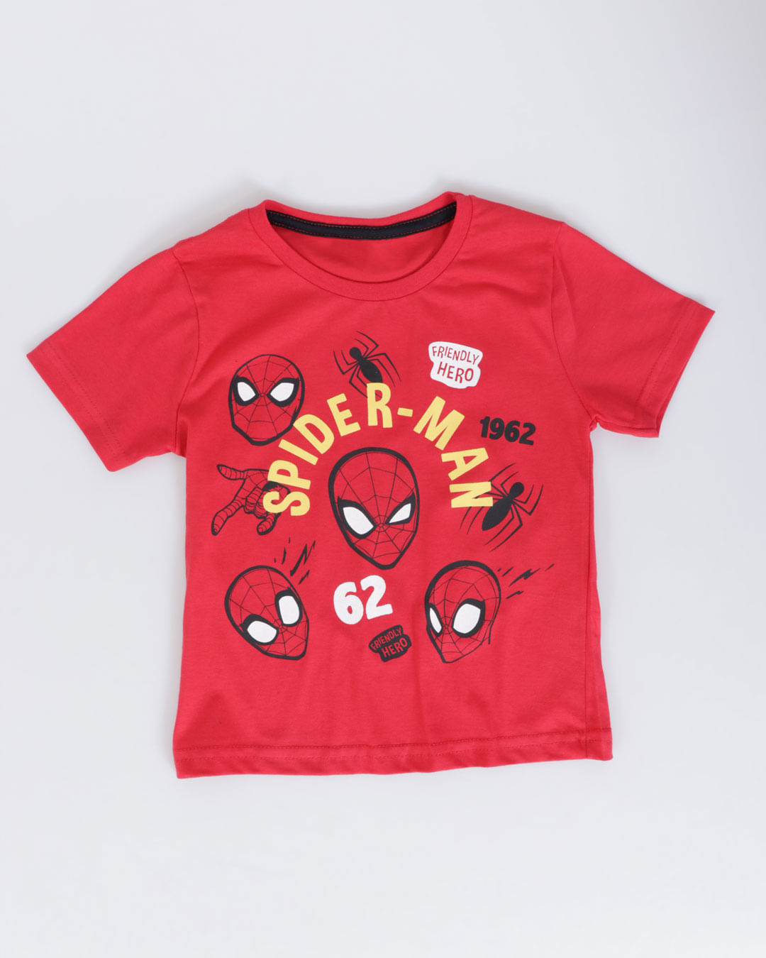 Camiseta-Bebe-Homem-Aranha-1962-Marvel-Vermelha