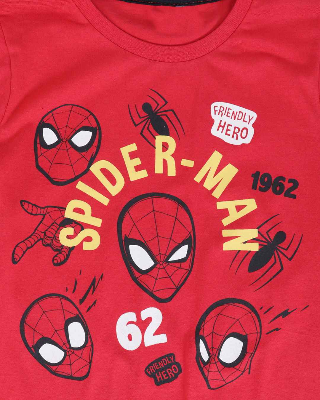 Camiseta-Bebe-Homem-Aranha-1962-Marvel-Vermelha