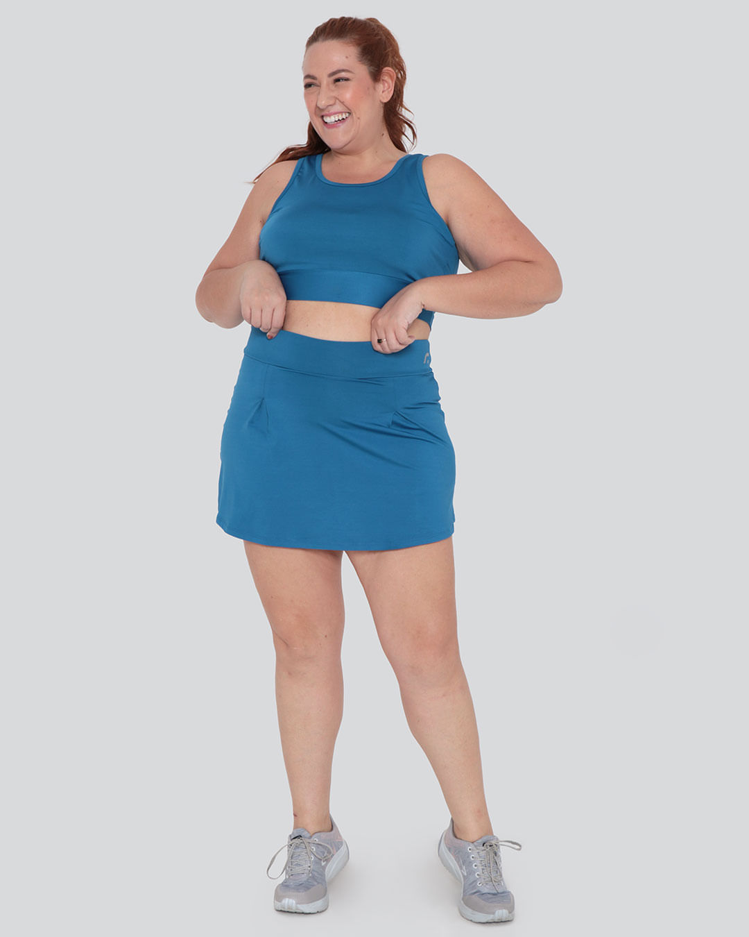 Short-Saia-Fitness-Plus-Size-Fitter-Azul