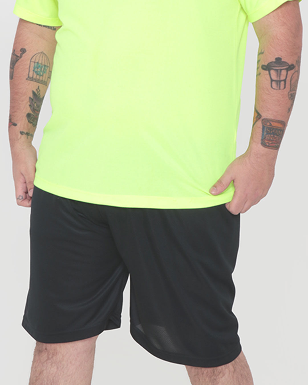 Bermuda-Plus-Size-Fitness-Masculina-Preta