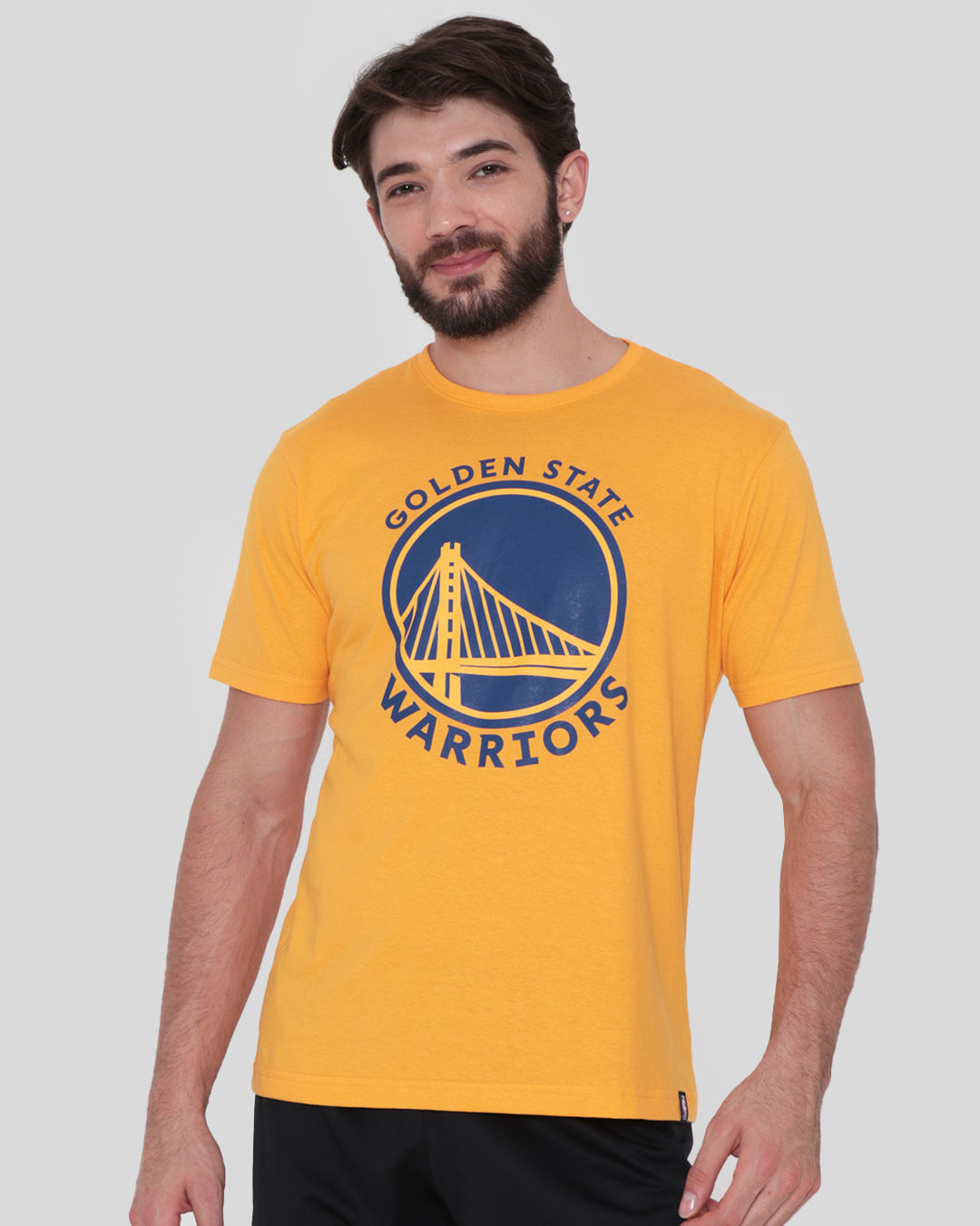 Camiseta-Masculina-Fitness-Golden-State-NBA-Mostarda