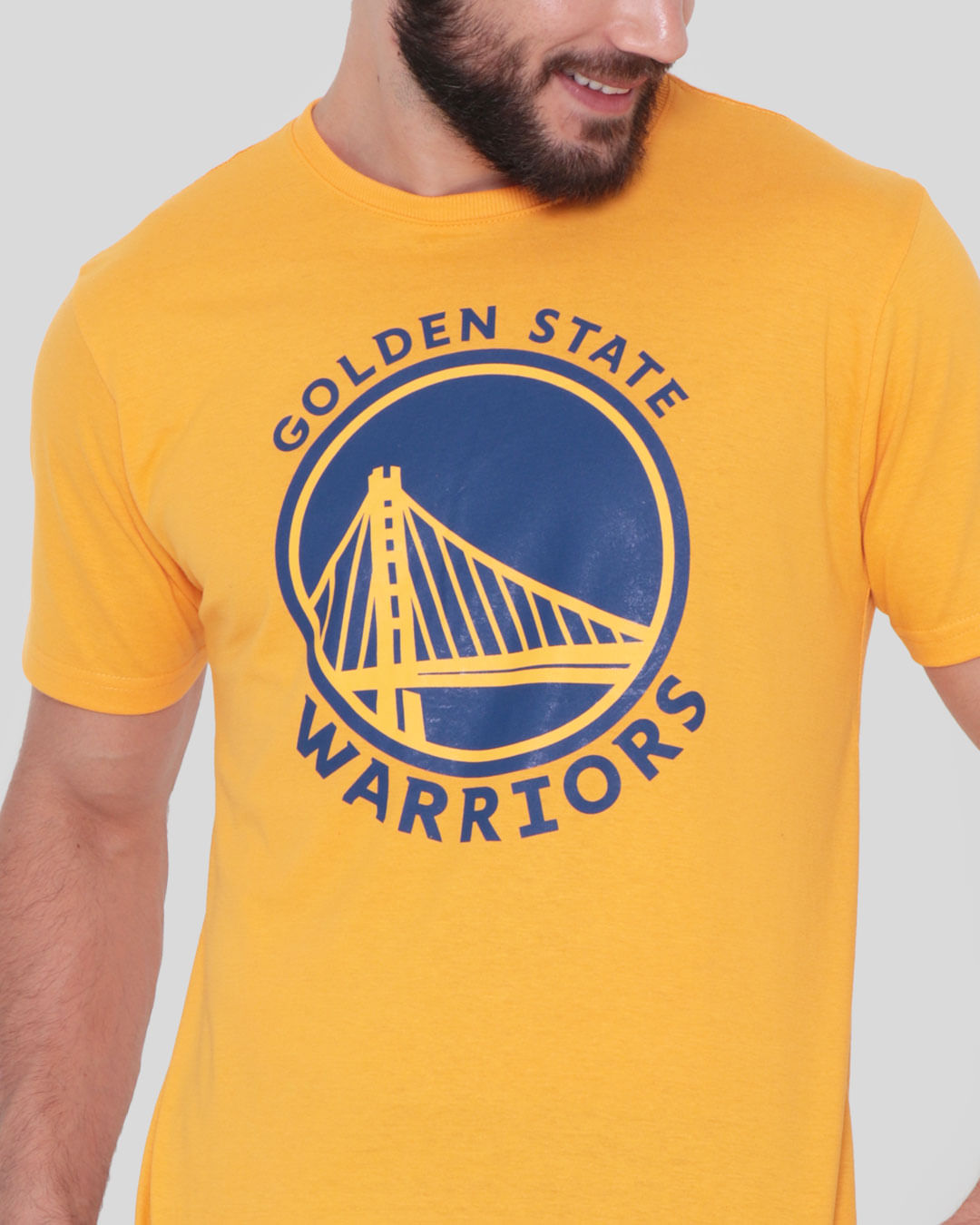 Camiseta-Masculina-Fitness-Golden-State-NBA-Mostarda