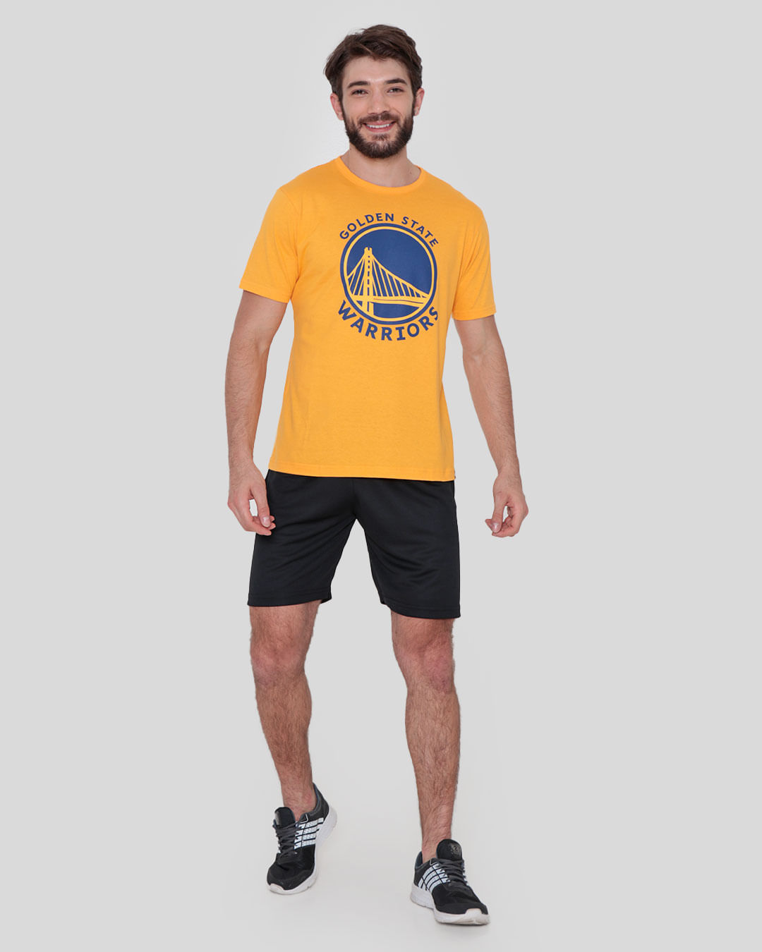 Camiseta-Masculina-Fitness-Golden-State-NBA-Mostarda