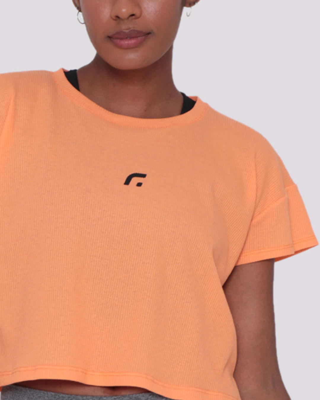 Blusa-Cropped-Feminina-Fitness-Canelada-Fitter-Neon-Laranja