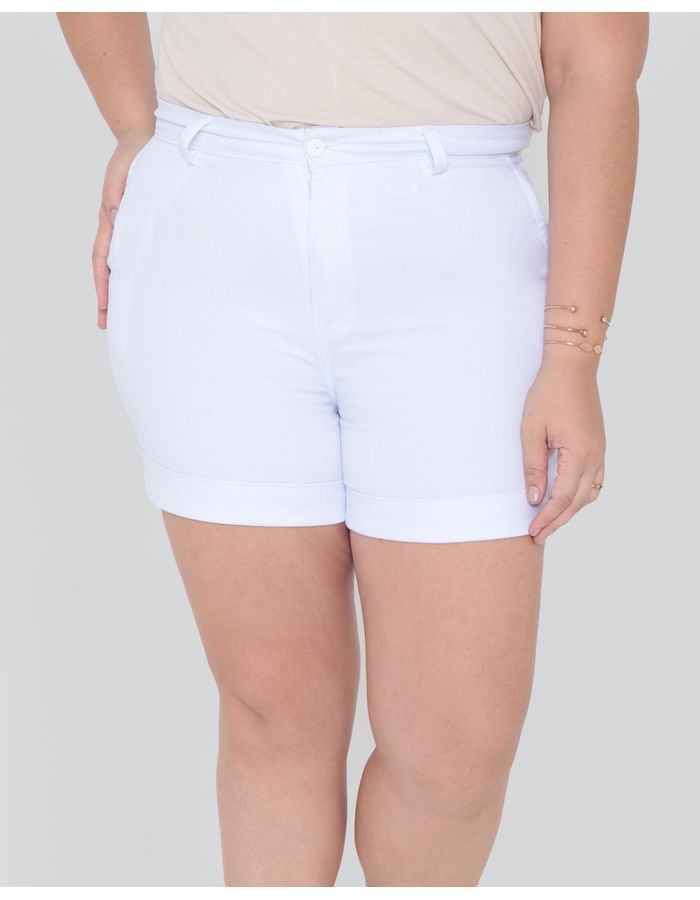 Short-Plus-Size-Feminino-Sarja-Branco