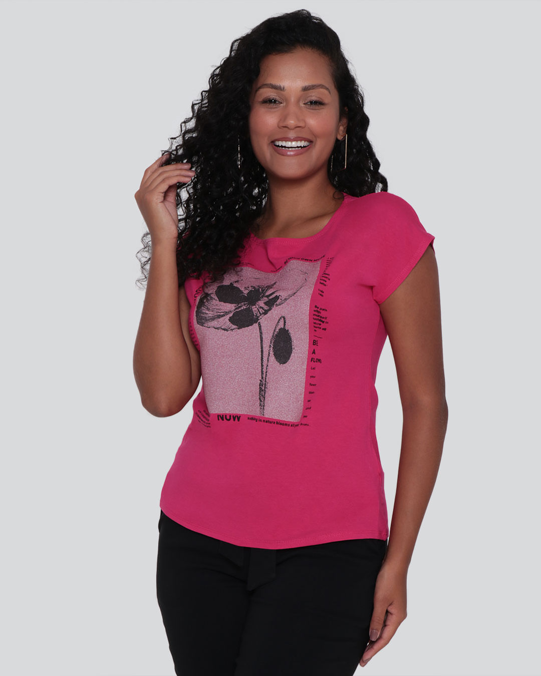 Blusa-Feminina-Estampa-Floral-Rosa-Escuro