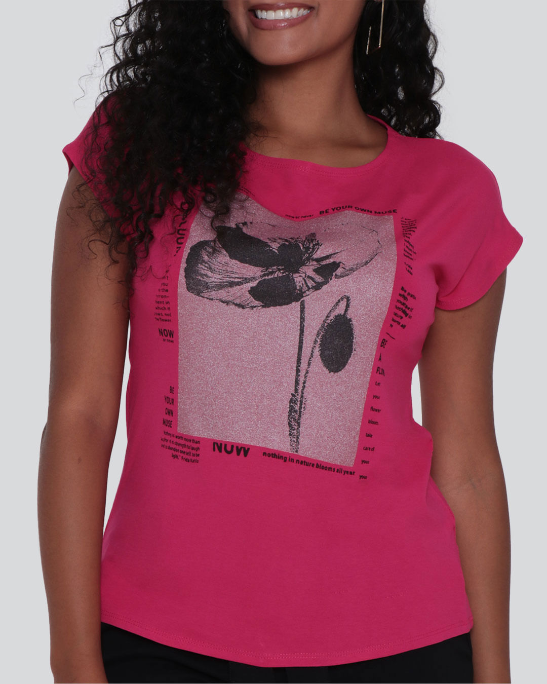 Blusa-Feminina-Estampa-Floral-Rosa-Escuro