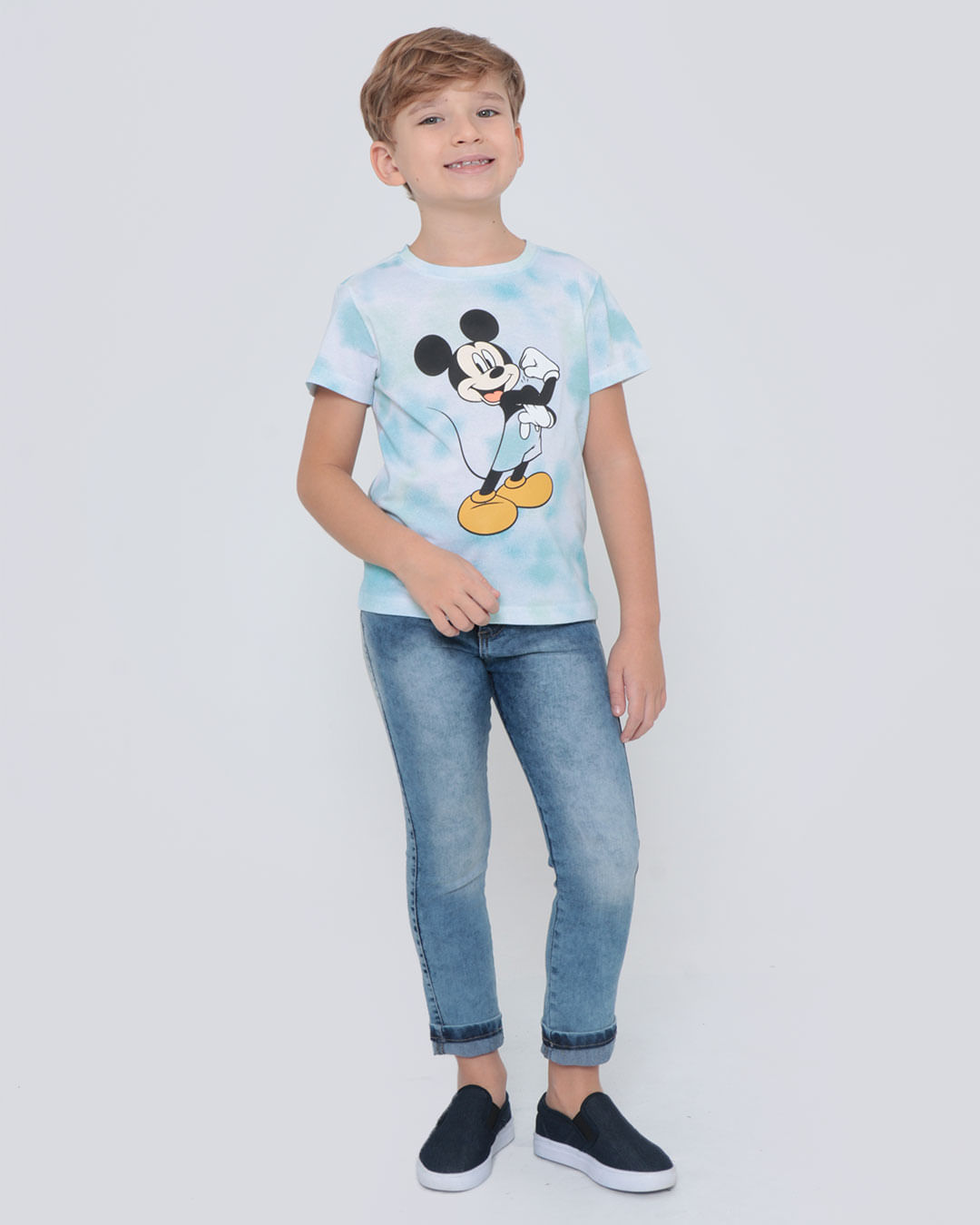 Camiseta-Infantil-Mickey-Tie-Dye-Disney-Azul