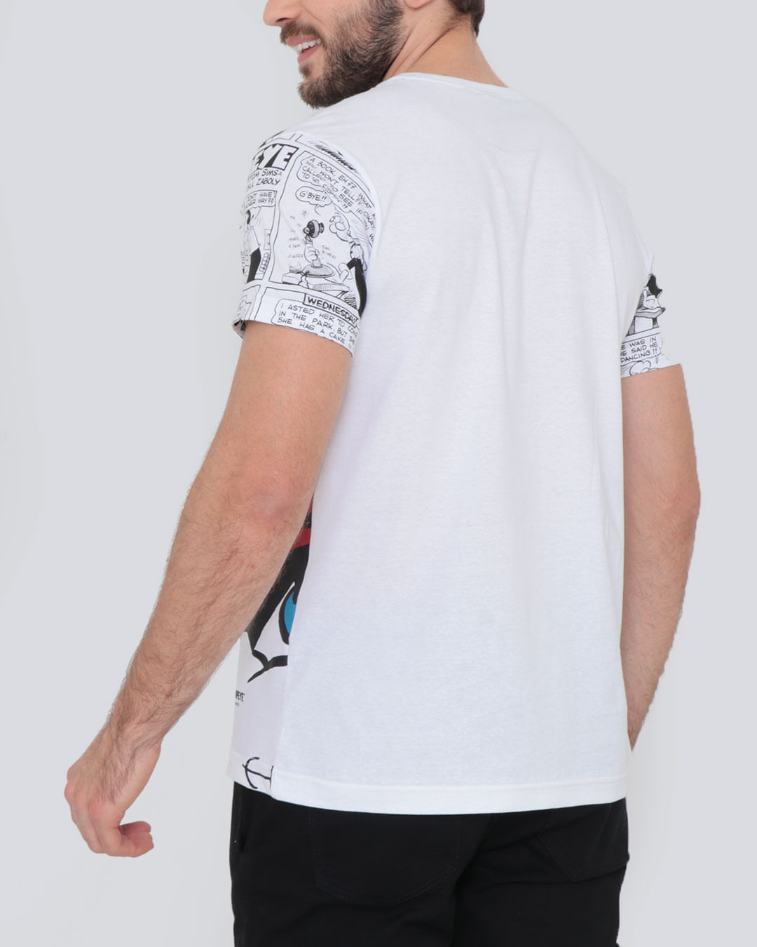 Camiseta-Estampa-Popeye-Gangster-Branca