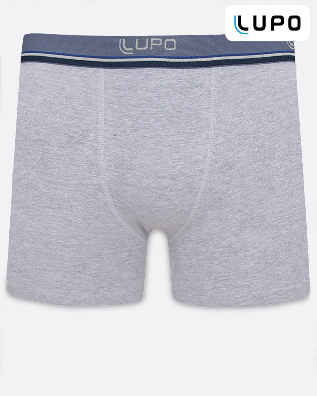 Cueca-Boxer-Plus-Size-Lupo-Algodao-Cinza-Claro