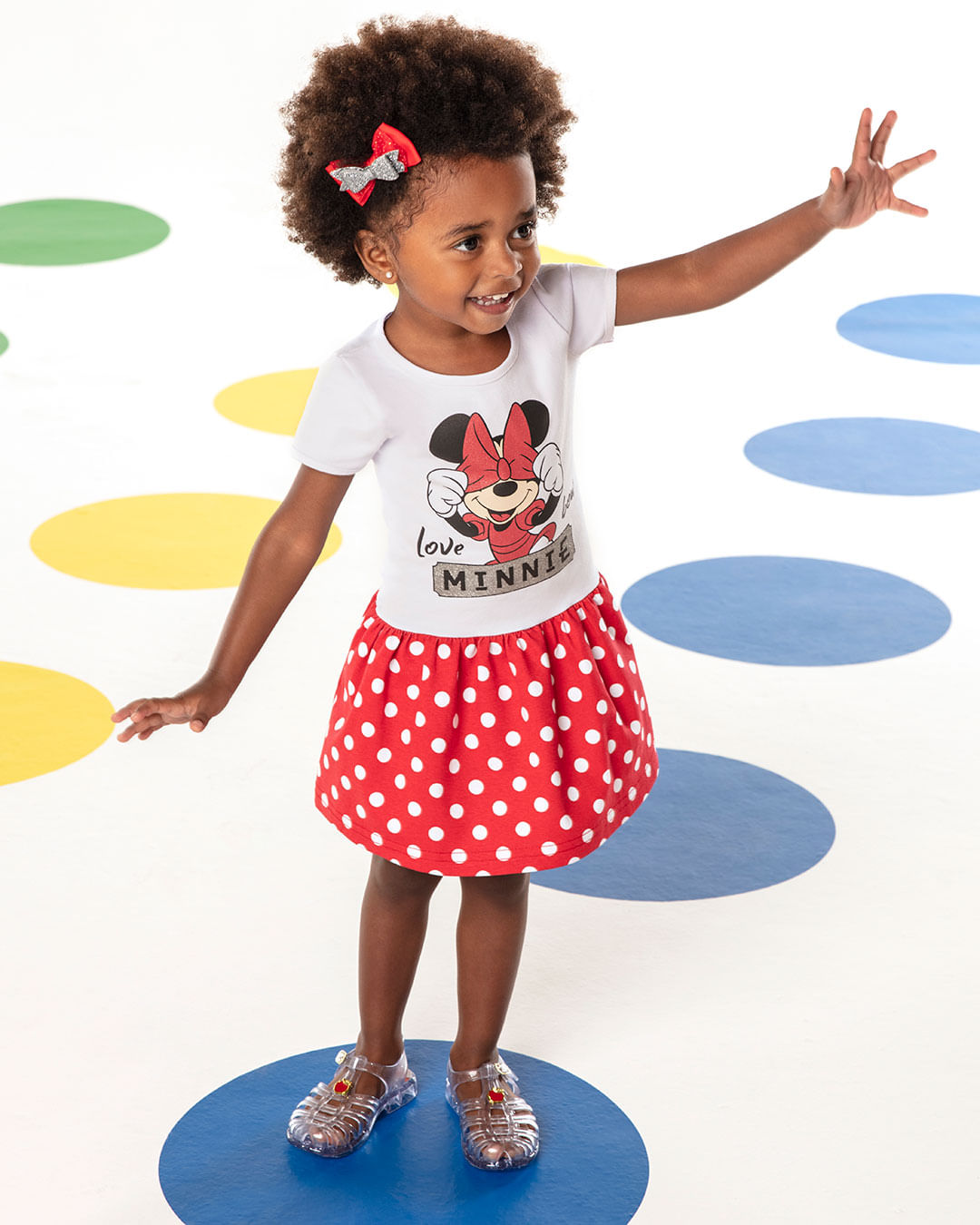 Vestido-Bebe-Poa-Estampado-Minnie-Mouse-Disney-Branco