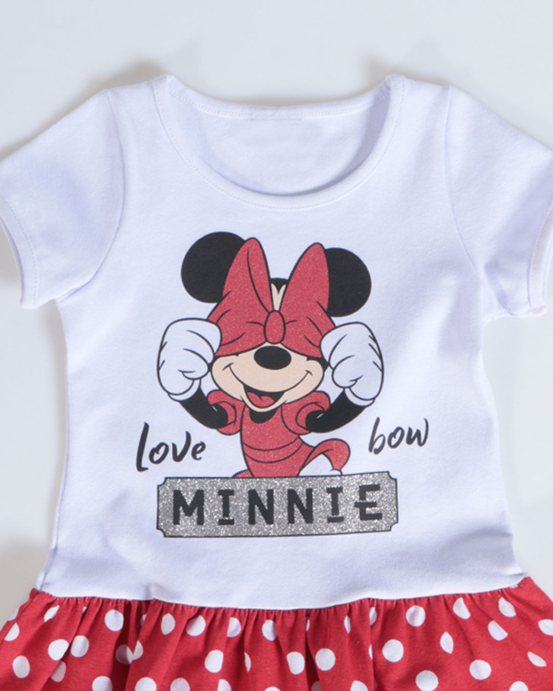 Vestido-Bebe-Poa-Estampado-Minnie-Mouse-Disney-Branco