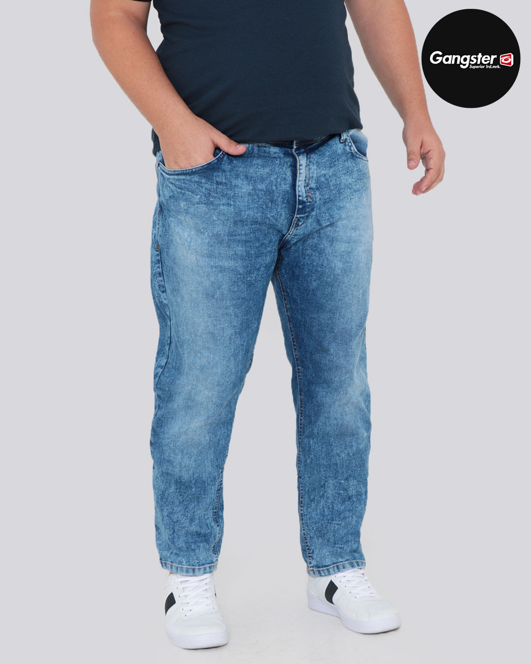 Calca-Jeans-Masculina-Plus-Size-Gangster-Azul