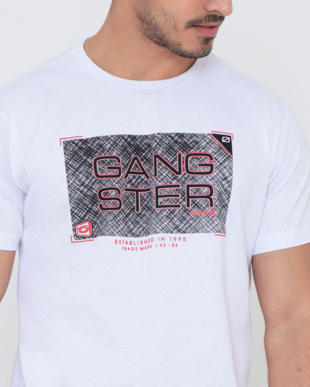 Camiseta-Estampa-Gangster-Branca