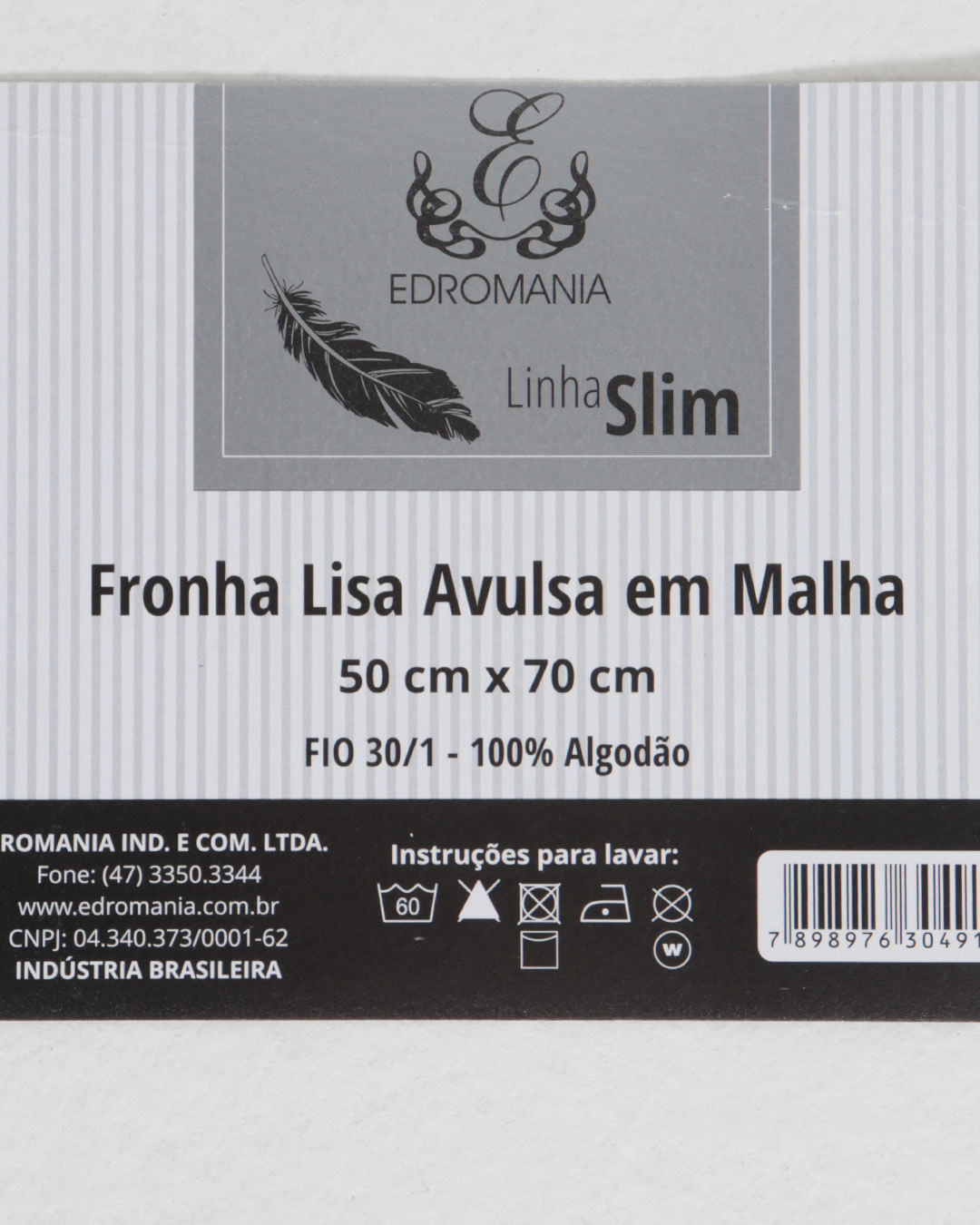 Fronha-Avulsa-Slim-Lisa-Edromania-Cinza