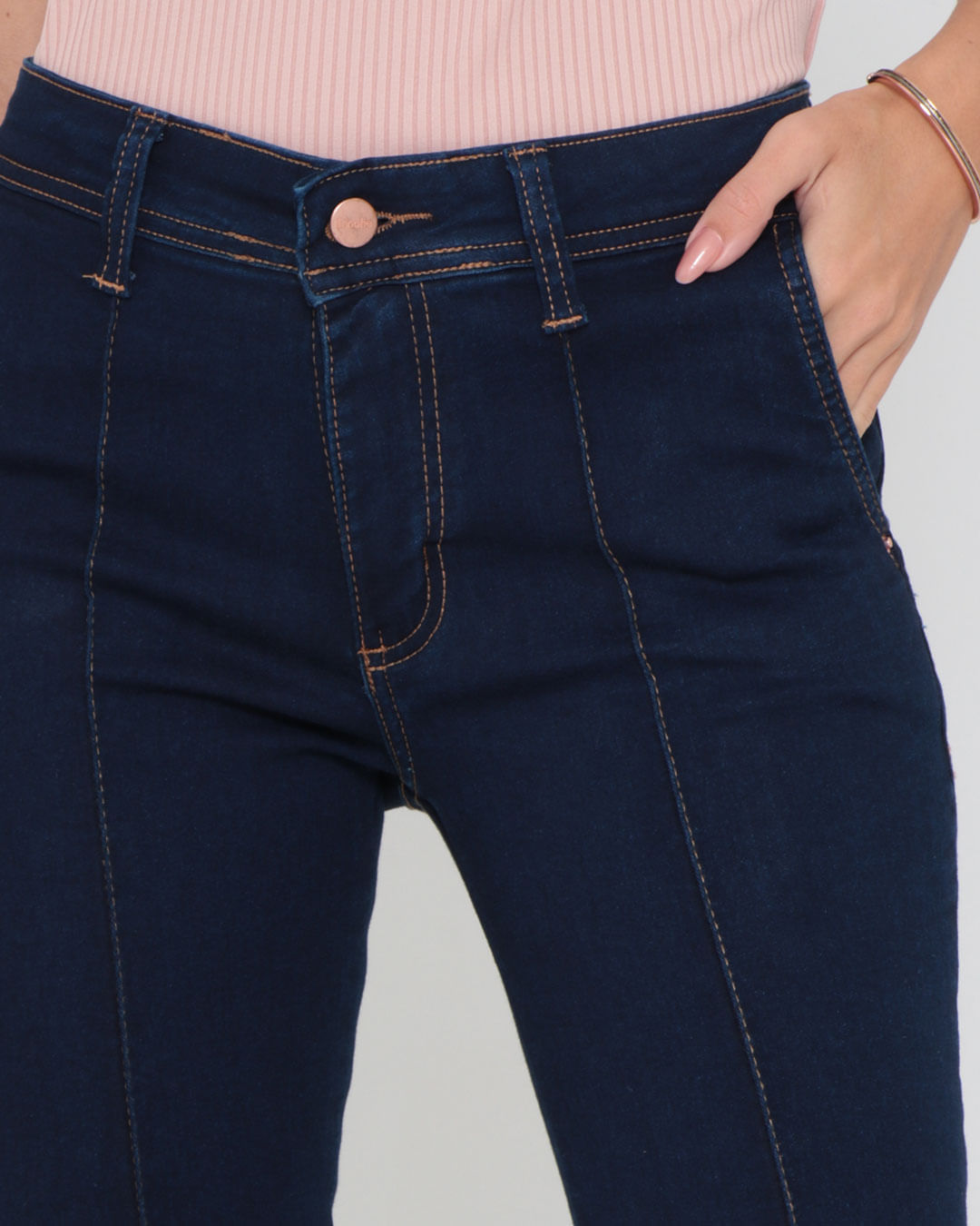 Calca-Jeans-Feminina-Flare-Azul-Escuro