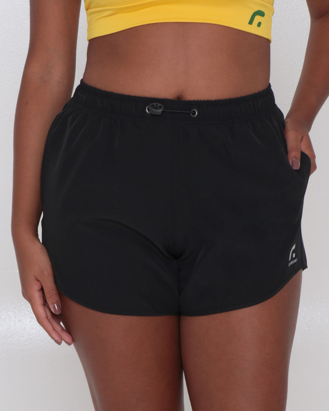 Short-Feminino-Boxer-Fitness-Fitter-Regulador-Preto