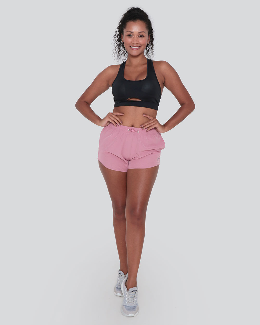 Short-Feminino-Boxer-Fitness-Fitter-Regulador-Rosa-Claro