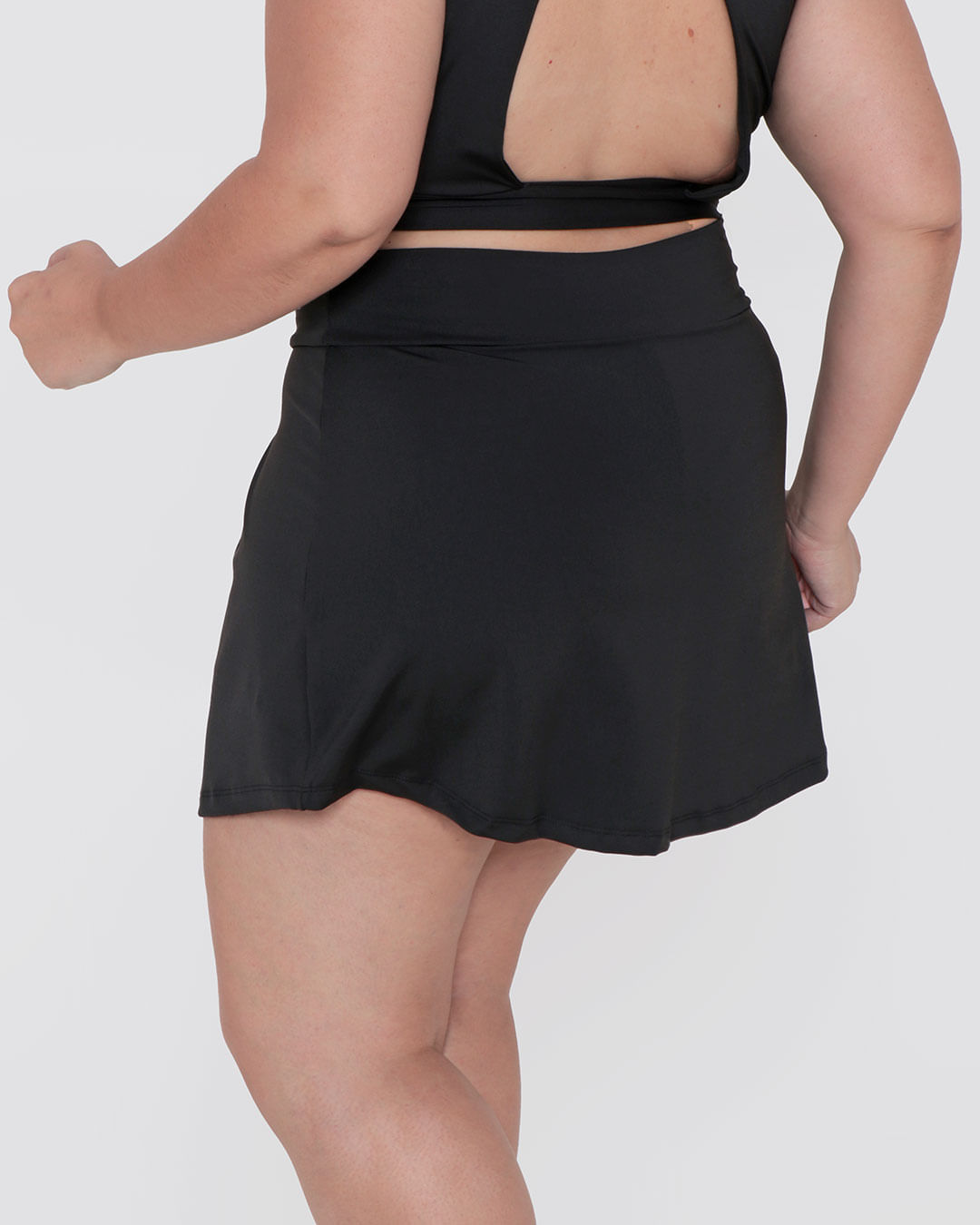 Short-Saia-Feminino-Plus-Size-Fitness-Fitter-Preta