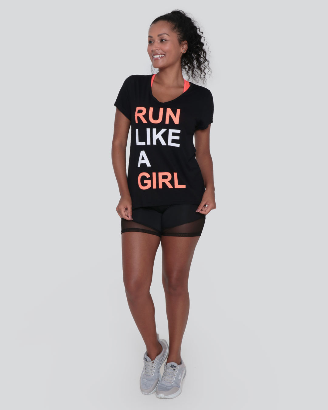 Blusa-Feminina-Fitness-Fitter-Run-Like-A-Girl-Preta