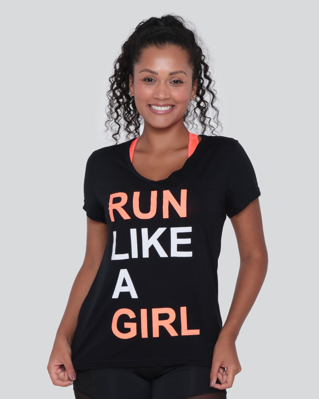 Blusa-Feminina-Fitness-Fitter-Run-Like-A-Girl-Preta