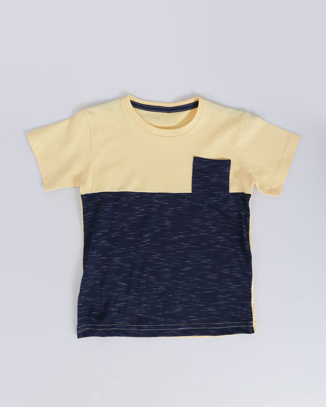 Camiseta-Bebe-Recorte-Flame-Bolso-Amarelo