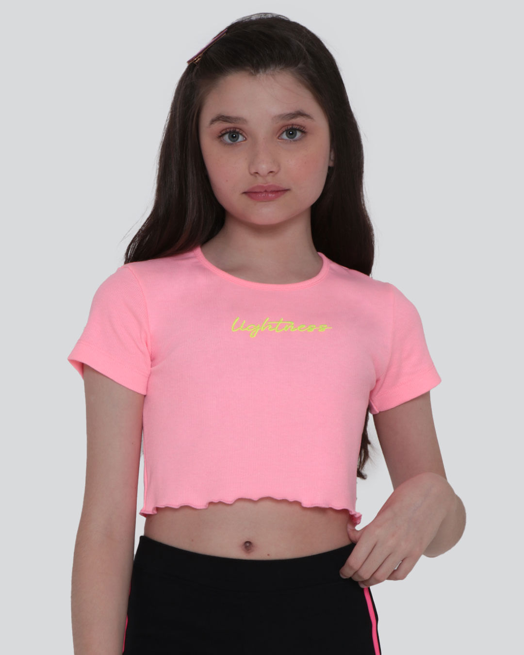 Blusa-Juvenil-Canelada-Bordado-Neon-Rosa