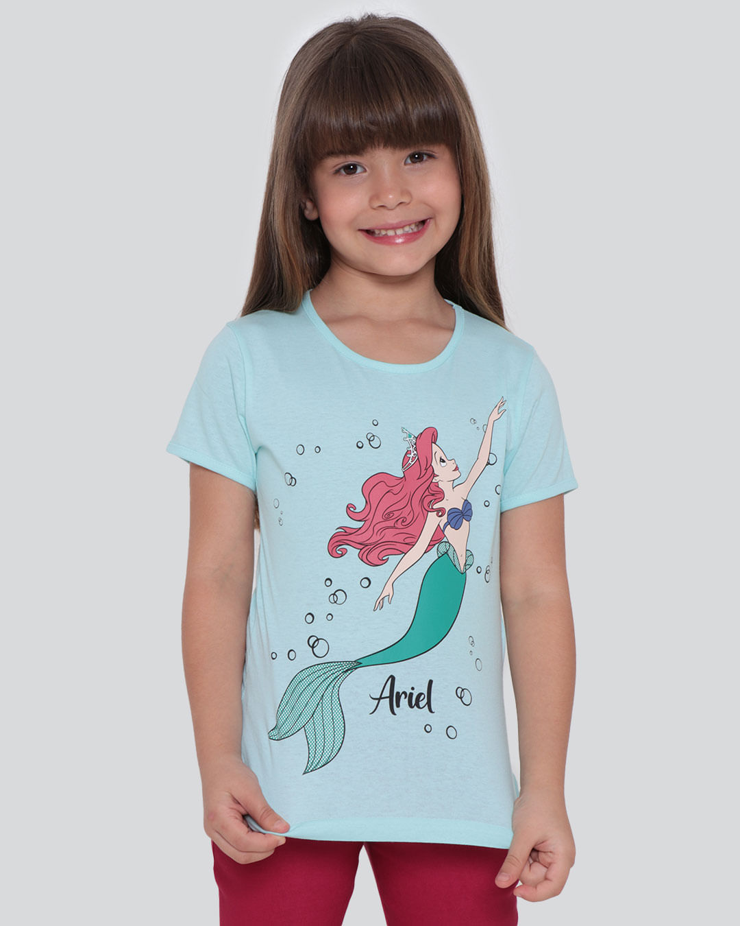 Blusa-Infantil-Disney-Ariel-Azul