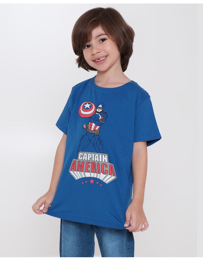 Camiseta-Infantil-Capitao-America-Marvel-Azul