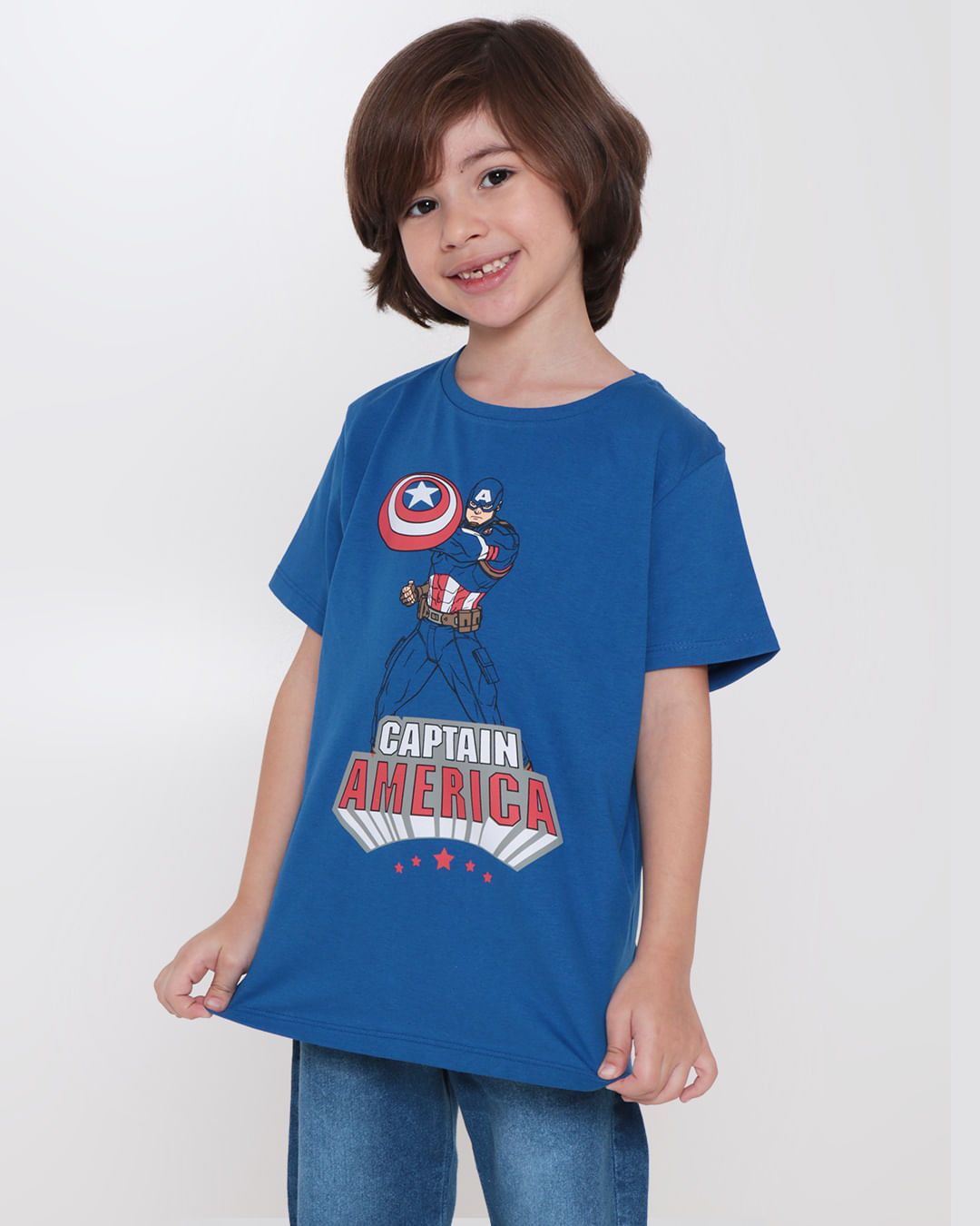 Camiseta-Infantil-Capitao-America-Marvel-Azul