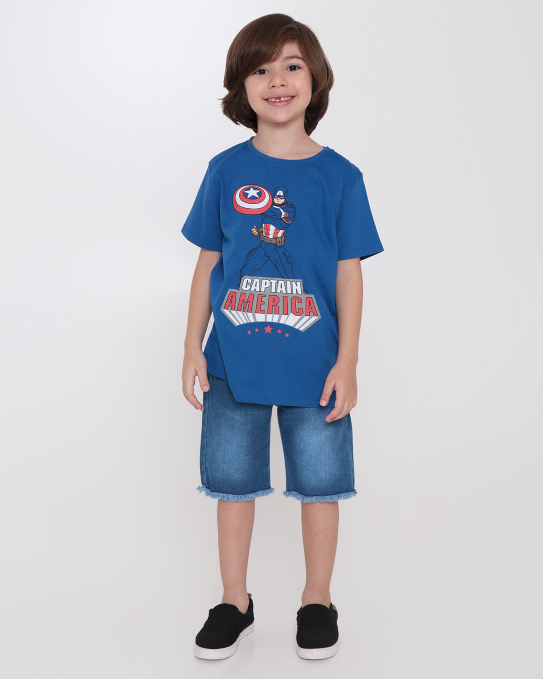 Camiseta-Infantil-Capitao-America-Marvel-Azul