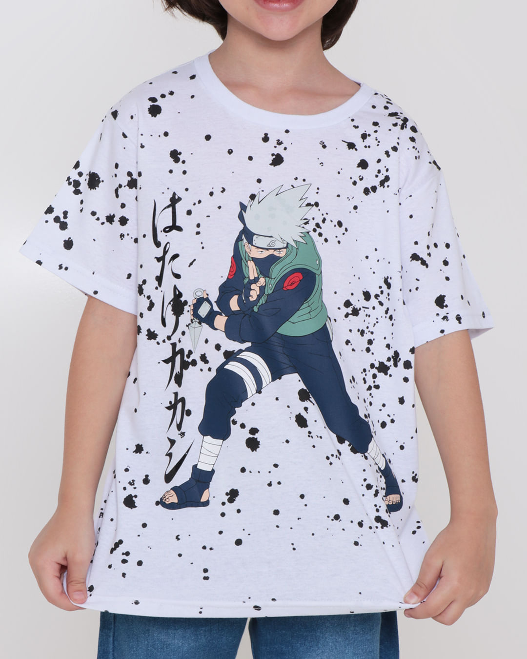 Camiseta-Infantil-Naruto-Branca