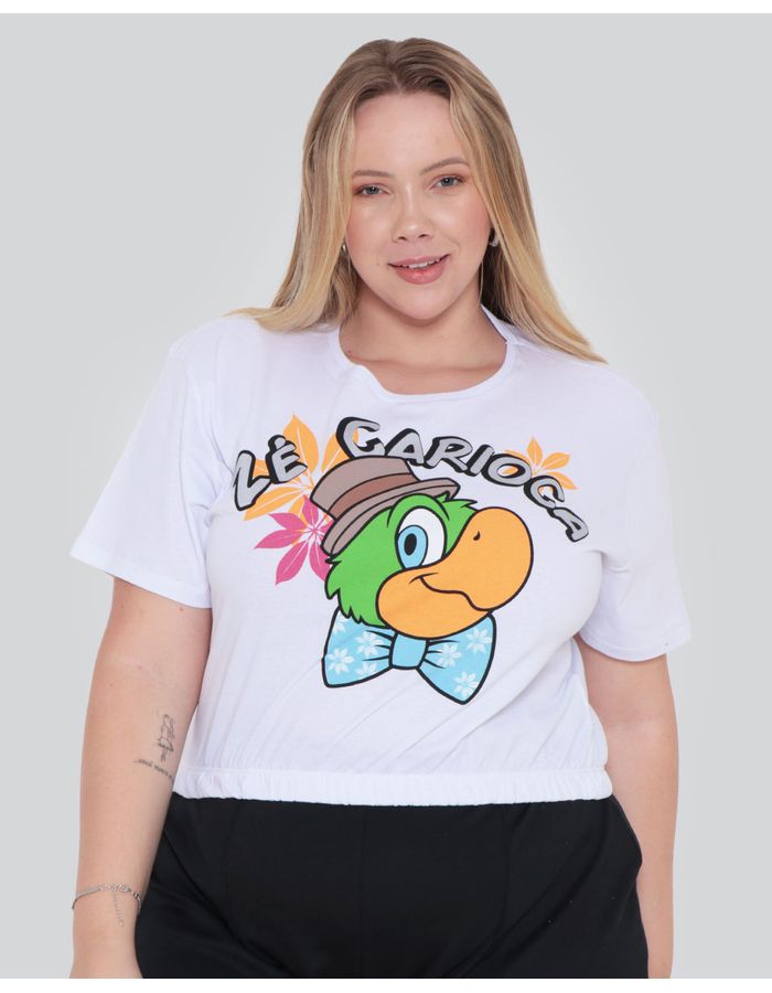 Blusa-Cropped-Plus-Size-Ze-Carioca-Disney-Branca