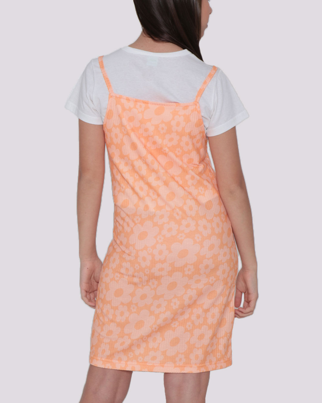 Vestido-Juvenil-Alcinha-Canelado-Blusa-Basica-Floral-Laranja