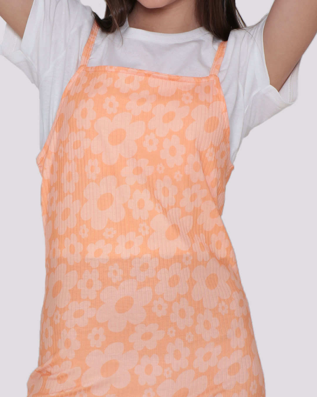 Vestido-Juvenil-Alcinha-Canelado-Blusa-Basica-Floral-Laranja