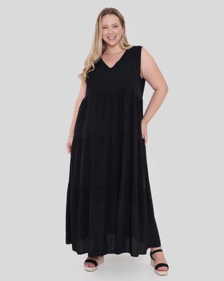 Vestido-Plus-Size-Viscose-Longo-Preto