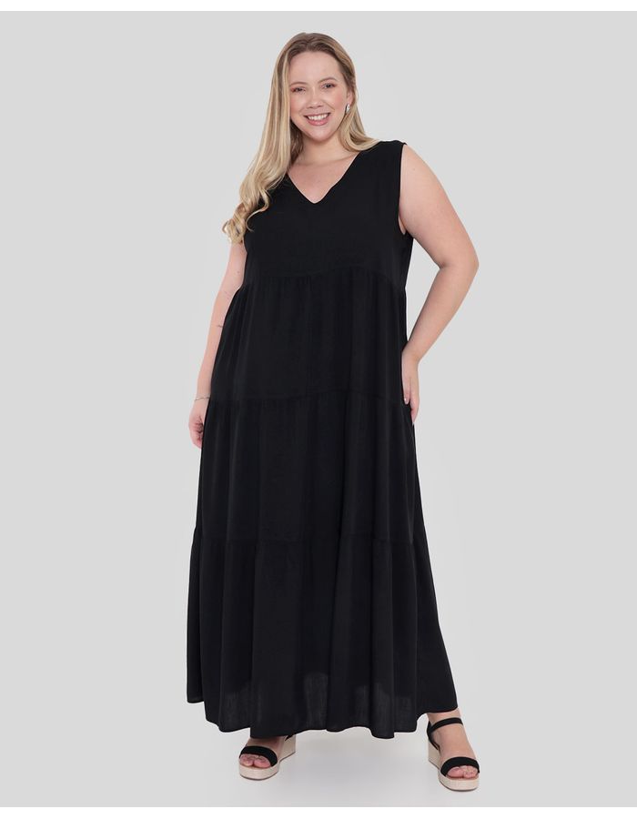 Vestido-Plus-Size-Viscose-Longo-Preto