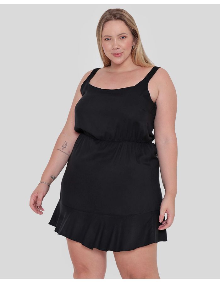 Vestido-Plus-Size-Feminino-Babado-Preto