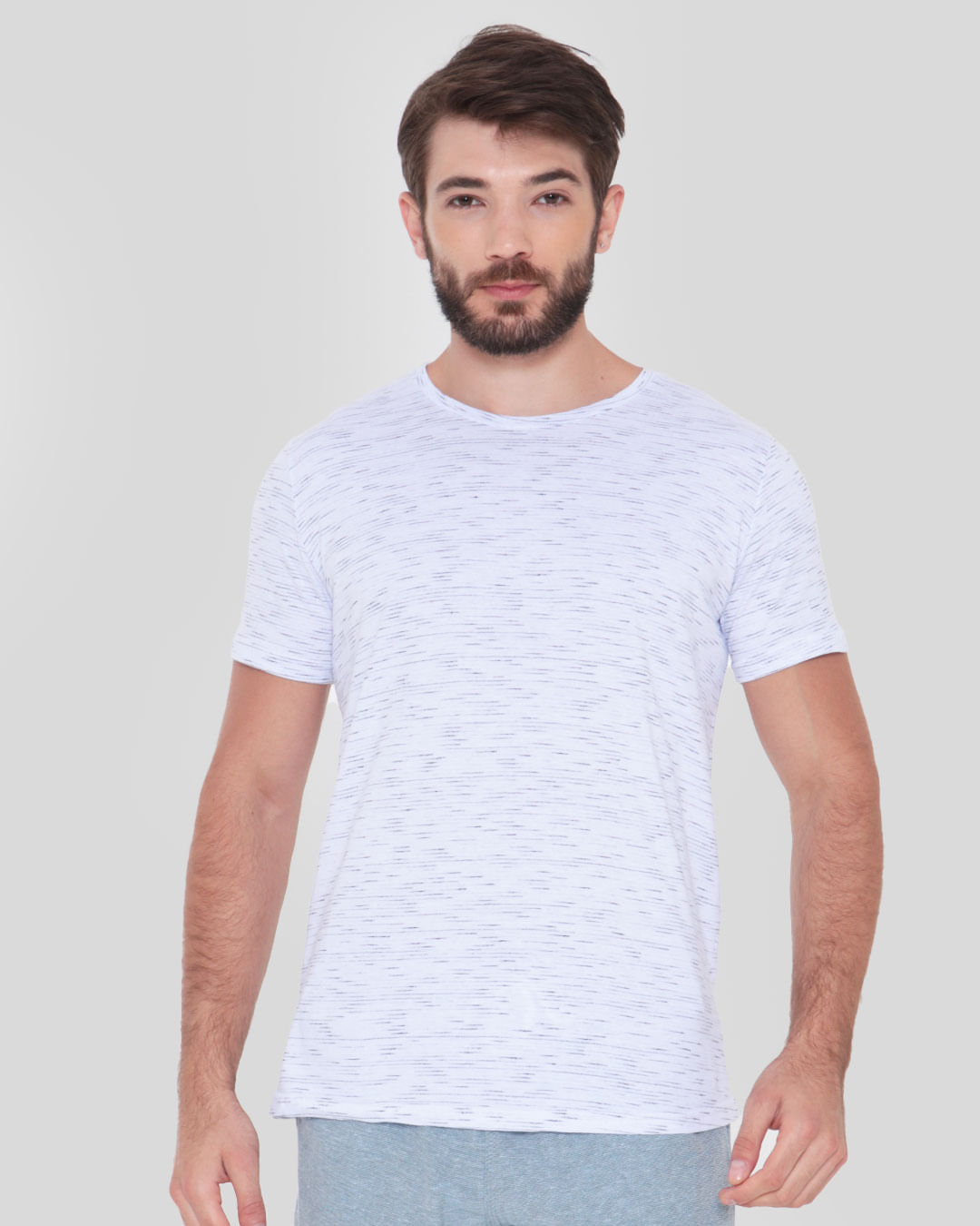 Camiseta Masculina Manga Curta Flamê Branca Lojas Torra Lojas Torra 5309