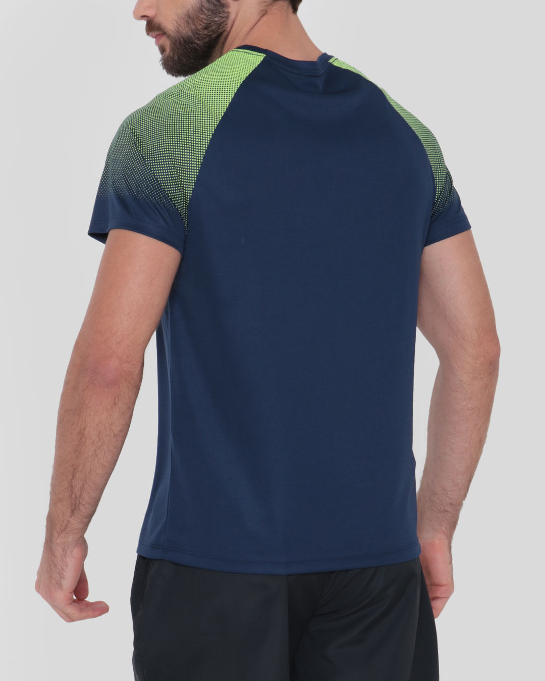 Camiseta-Masculina-Fitness-Manga-Raglan-Neon-Marinho