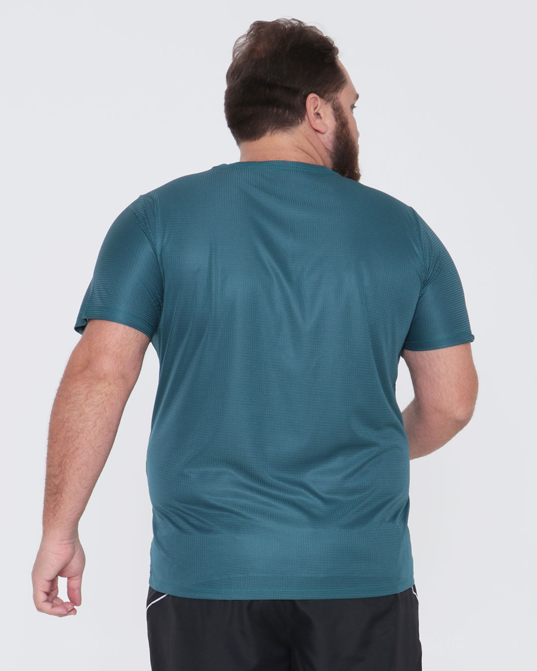 Camiseta-Masculina-Plus-Size-Fitness-Quadriculado-Verde