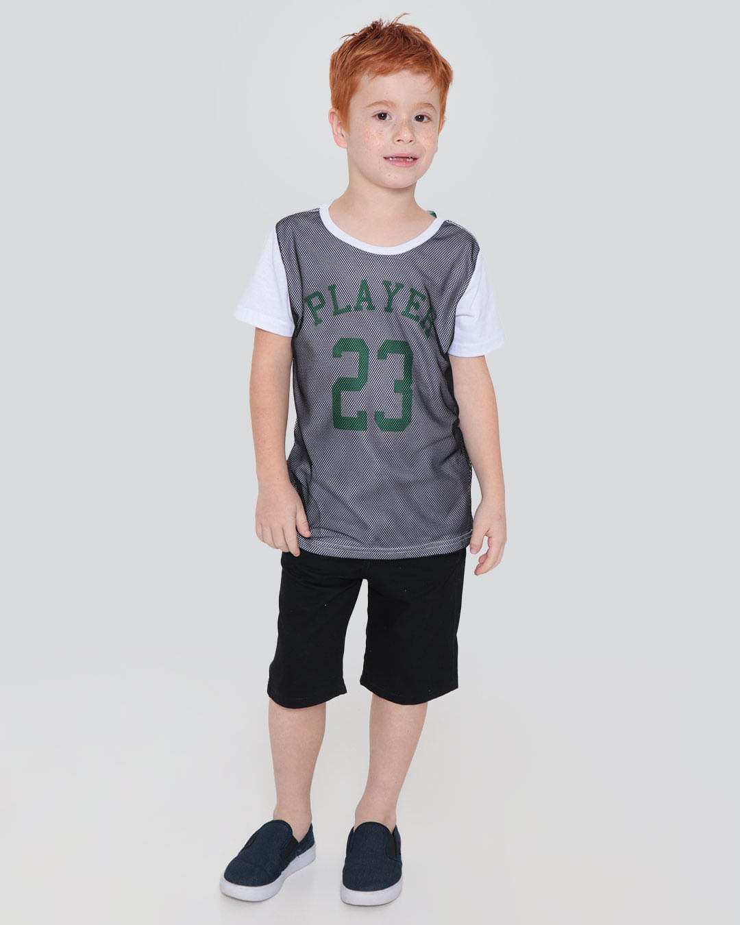 Camiseta-Infantil-Player-23-Branca