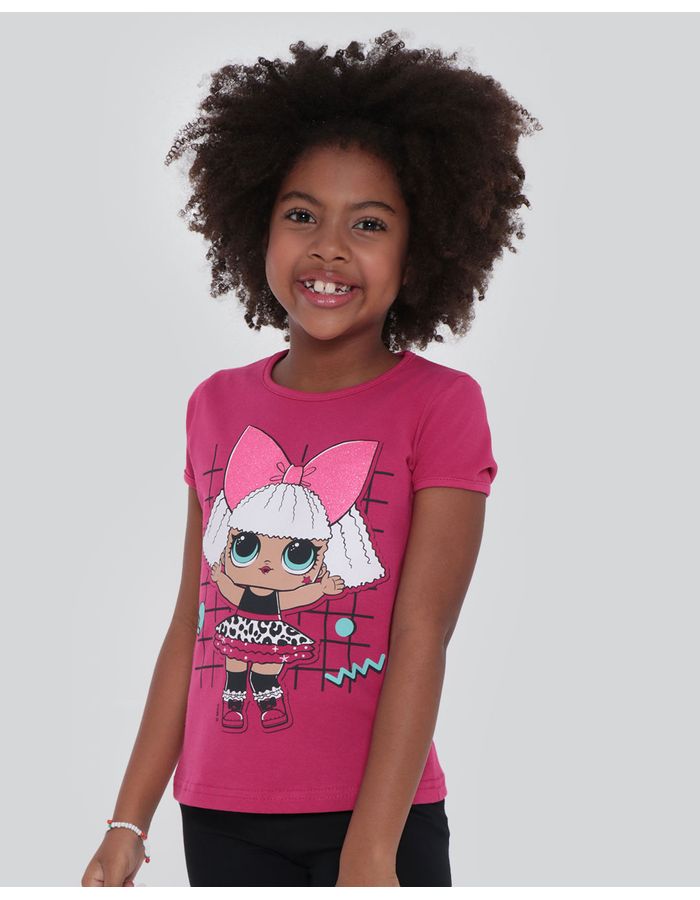 Conjunto-Infantil-Blusa-e-Bermuda-LOL-Surprise-Rosa