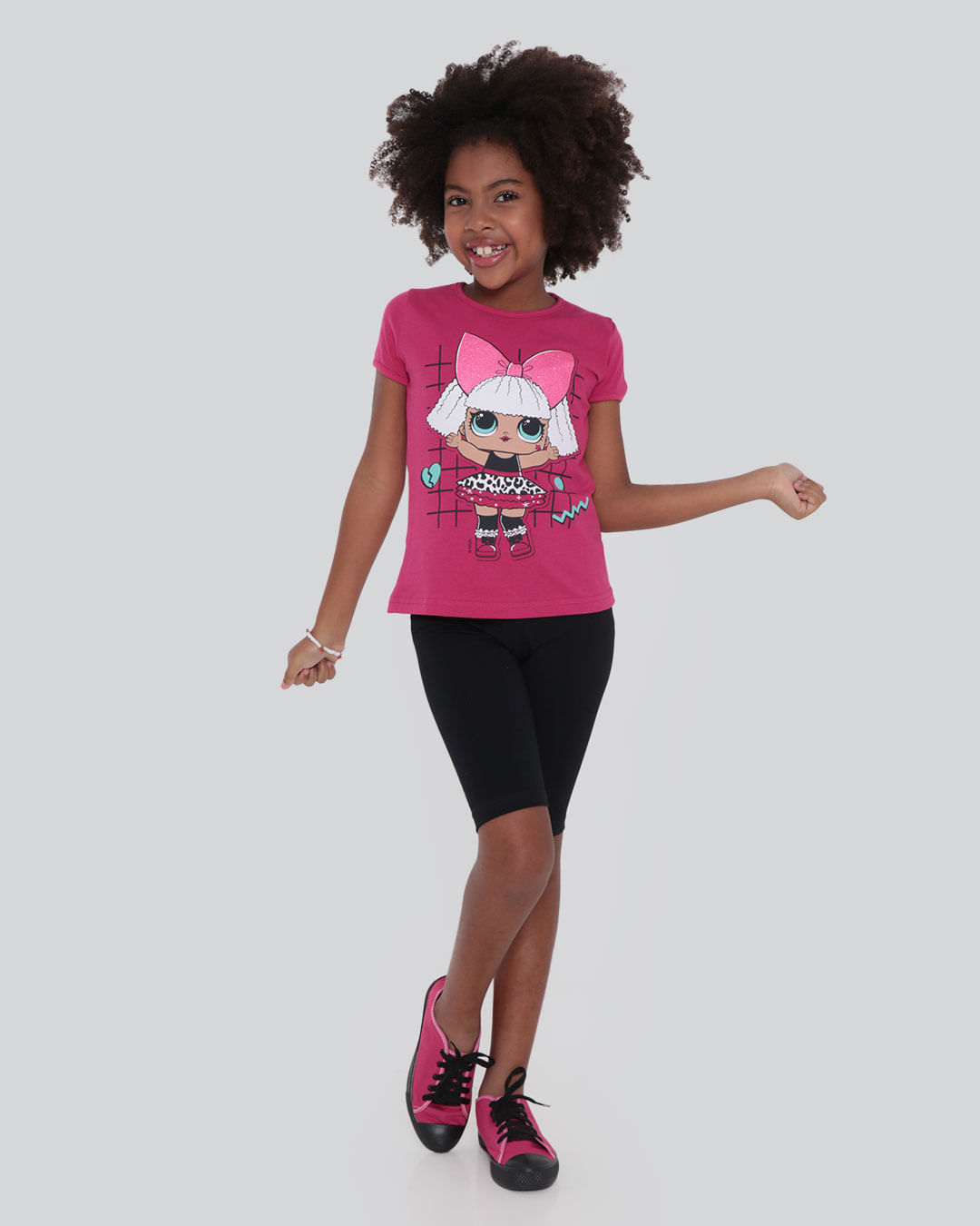 Conjunto-Infantil-Blusa-e-Bermuda-LOL-Surprise-Rosa