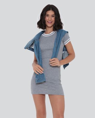 Vestido-Feminino-Canelado-Cinza