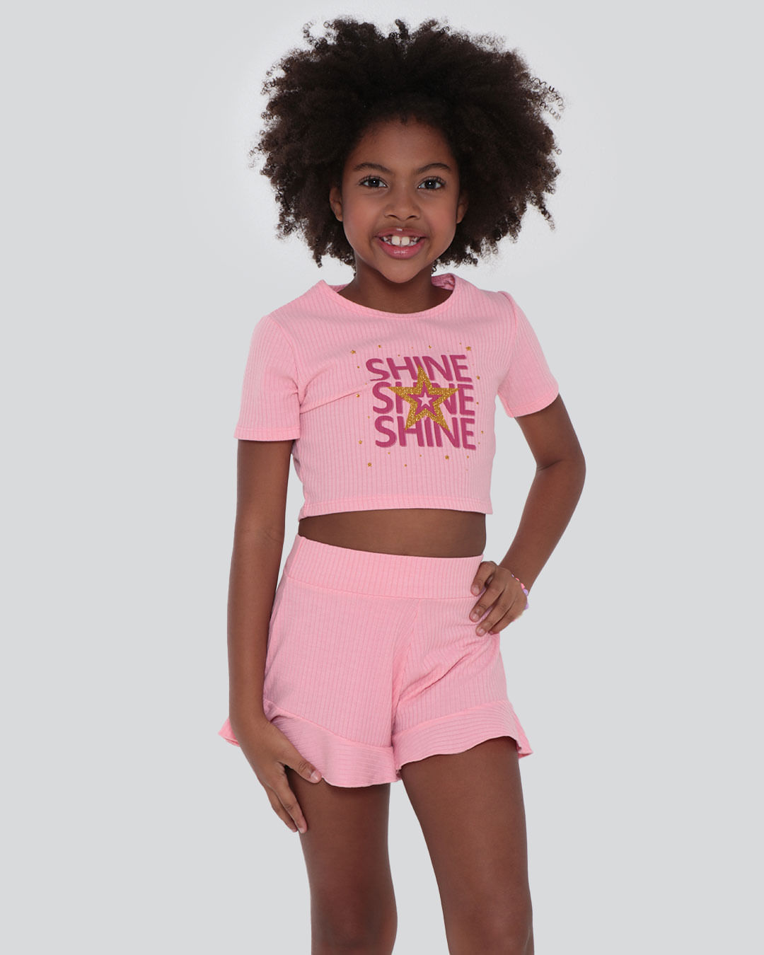 Conjunto-Infantil-Blusa-Cropped-Short-Rosa