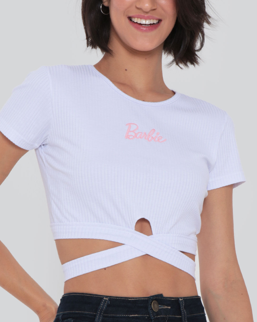 Blusa-Cropped-Feminina-Canelada-Barbie-Branca