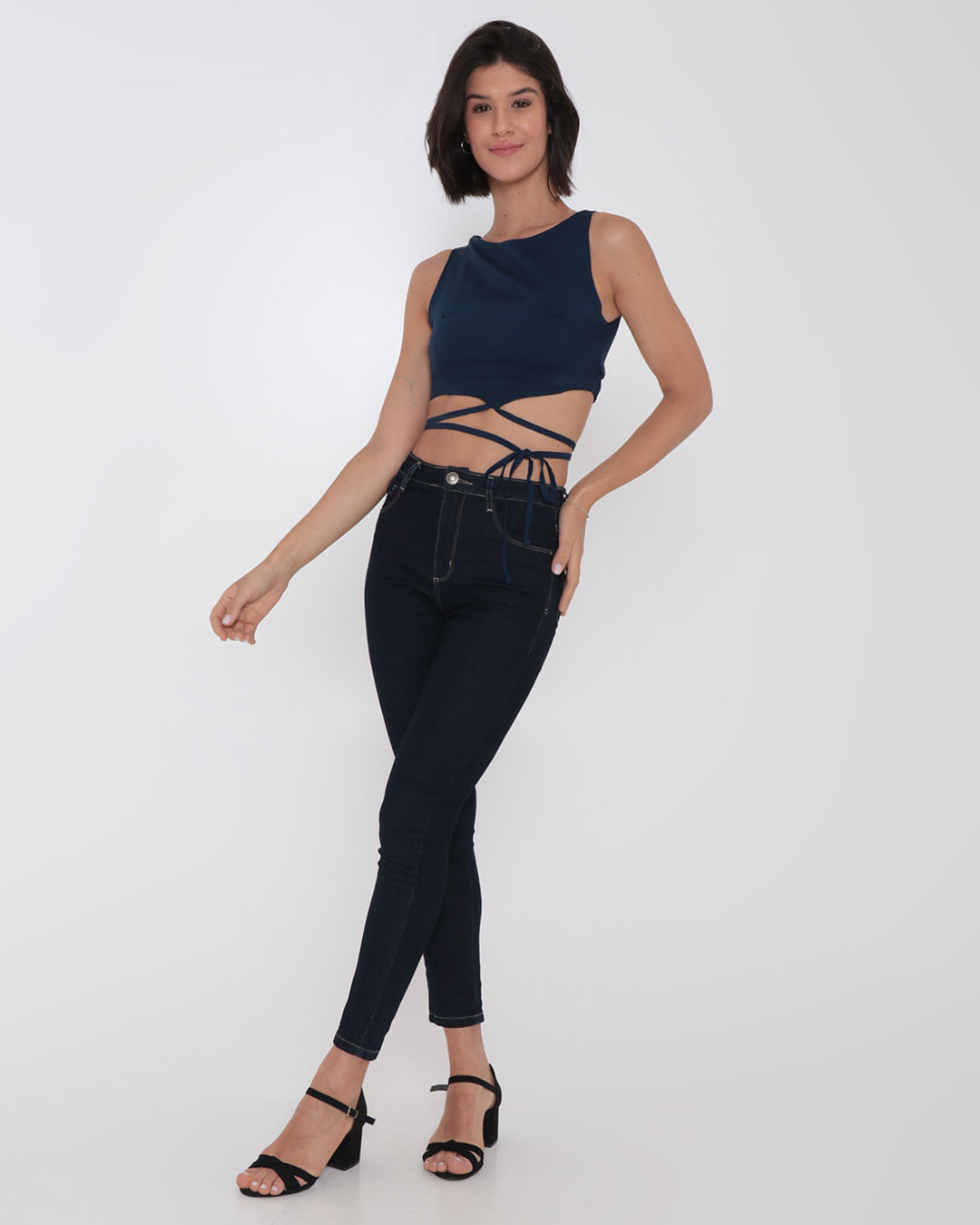 Regata-Feminina-Viscose-Cropped-Tiras-Azul-Marinho