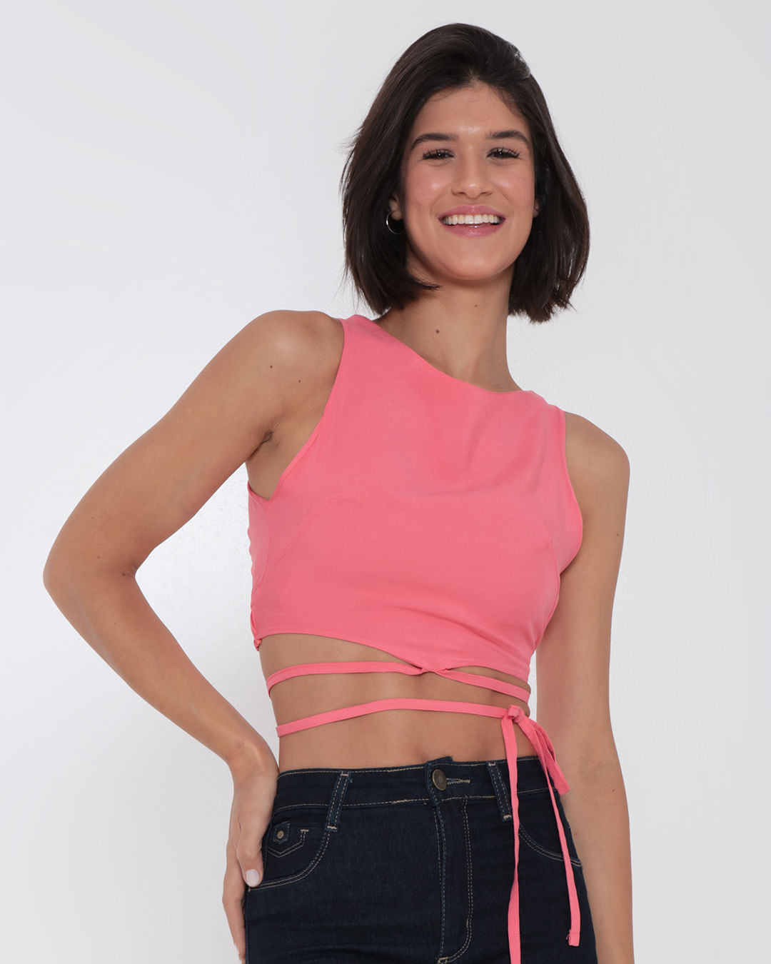 Regata-Feminina-Viscose-Cropped-Tiras-Rosa-Claro